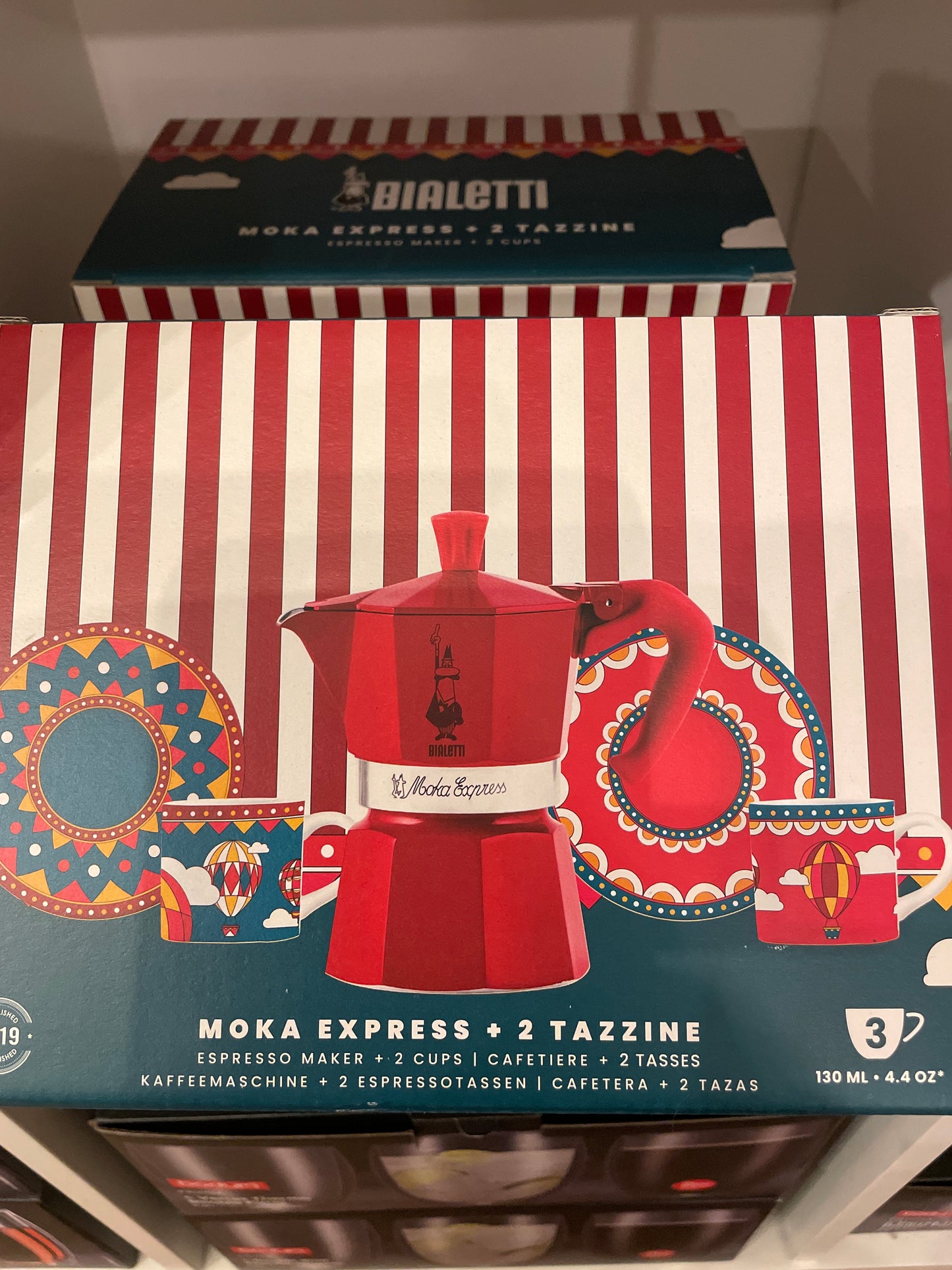 Set Moka express 130ml + 2 tasses « BIALETTI »