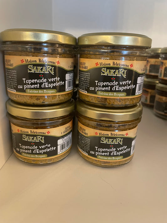 Tapenade verte au piment d’Espelette 90g « SAKARI »