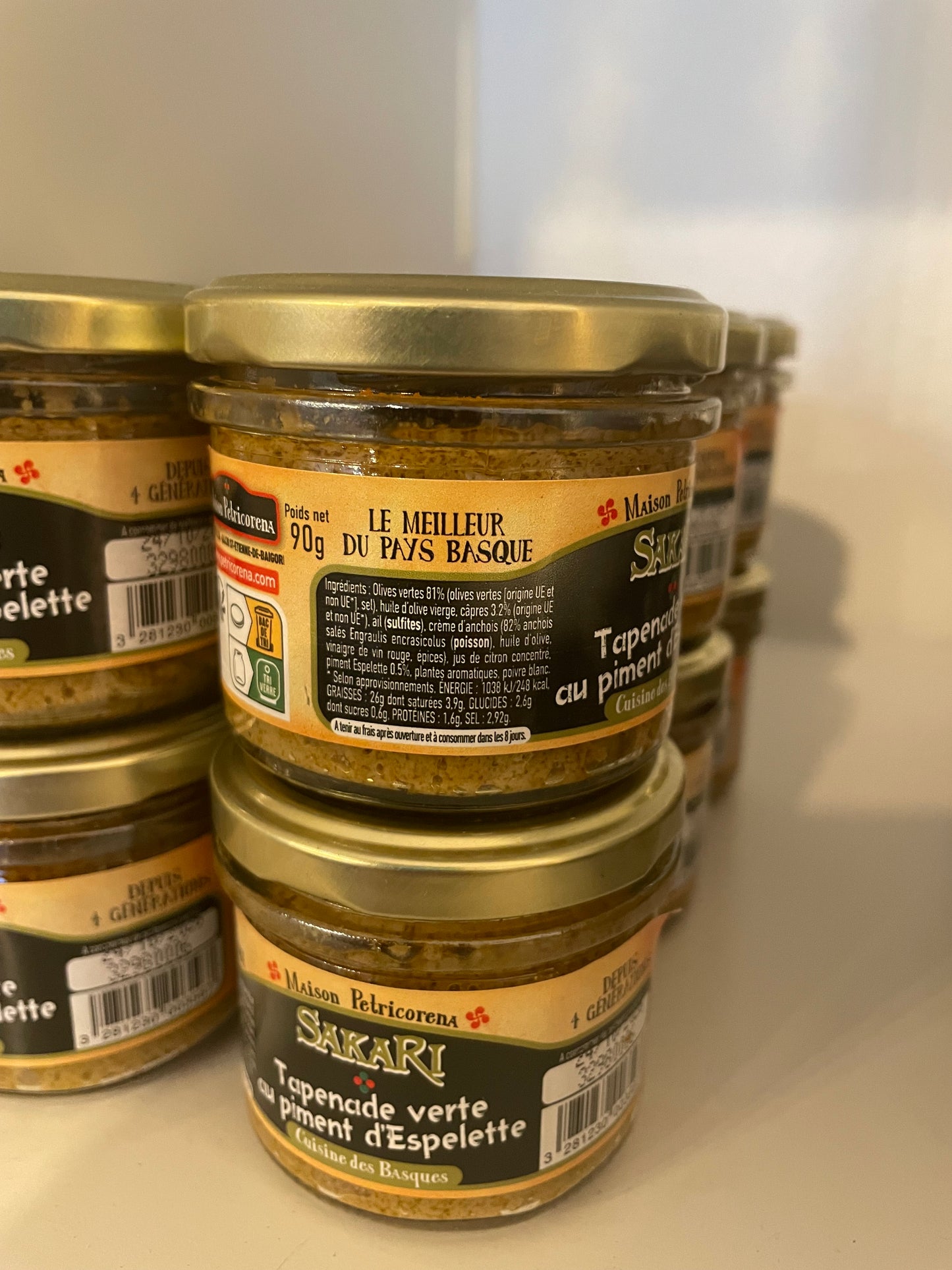 Tapenade verte au piment d’Espelette 90g « SAKARI »