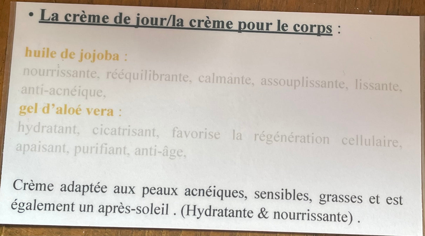 Crème de jour 30ml « COSMÉTIQUES NATURELS LUR »