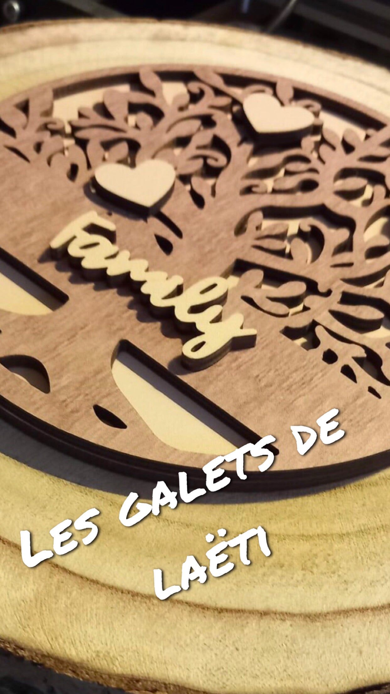 4 Sous Verres Parfait "Les Galets De Laeti"