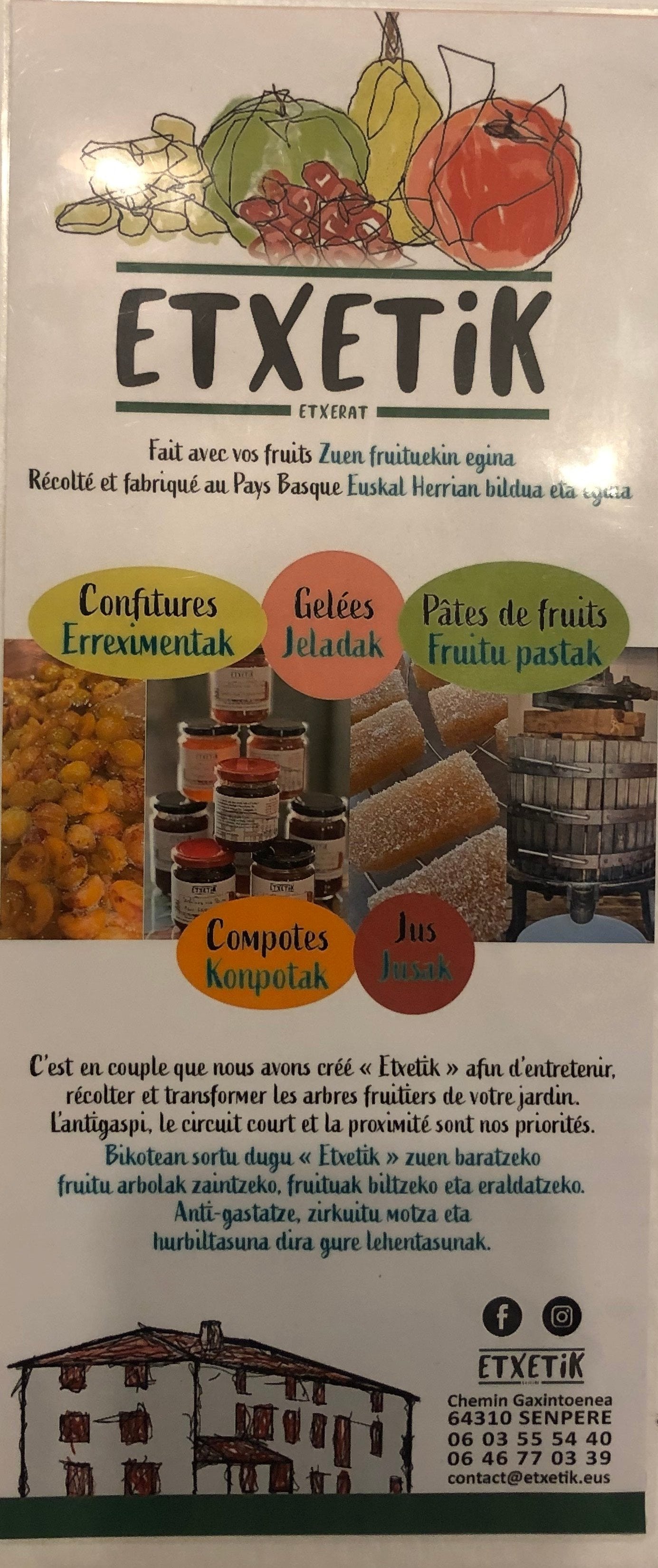 Confiture de Pruniko 360g "ETXETIK ETXERAT"