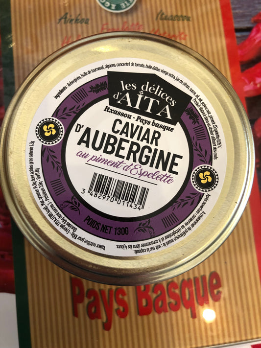 Caviar d'aubergine au piment d'Espelette "Les Délices d'Aita"