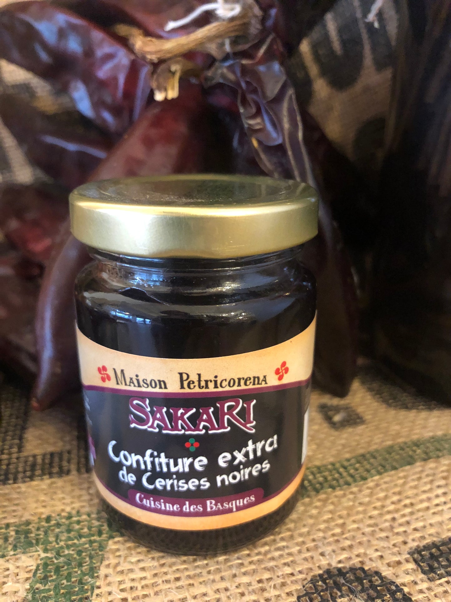 Confiture de Cerises Noires 100g "SAKARI"