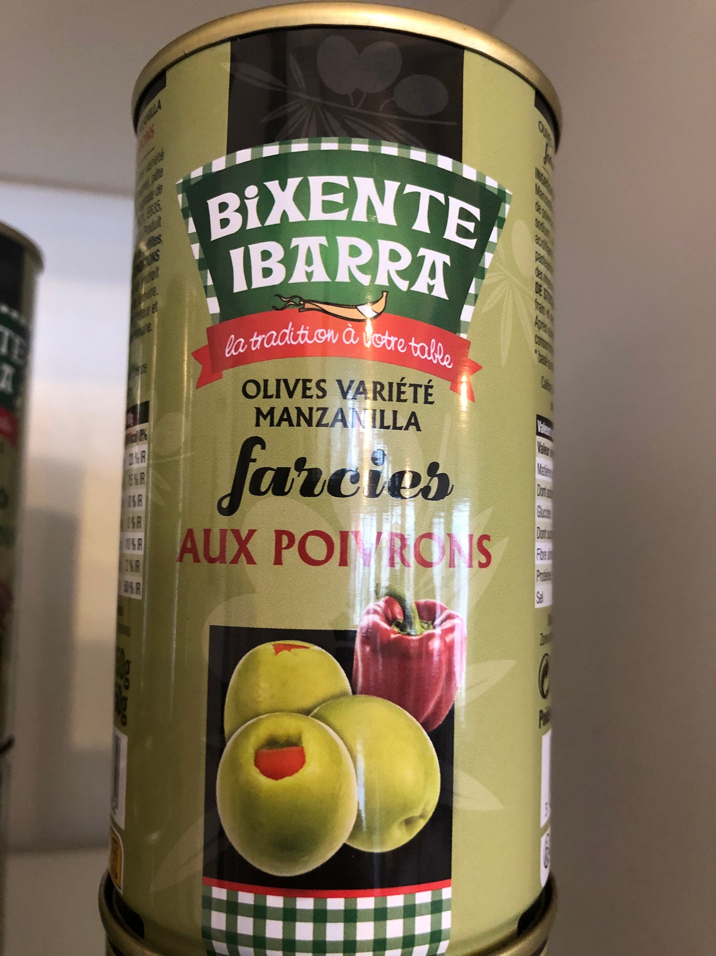 Olives farcies aux poivrons "Bixente Ibarra"