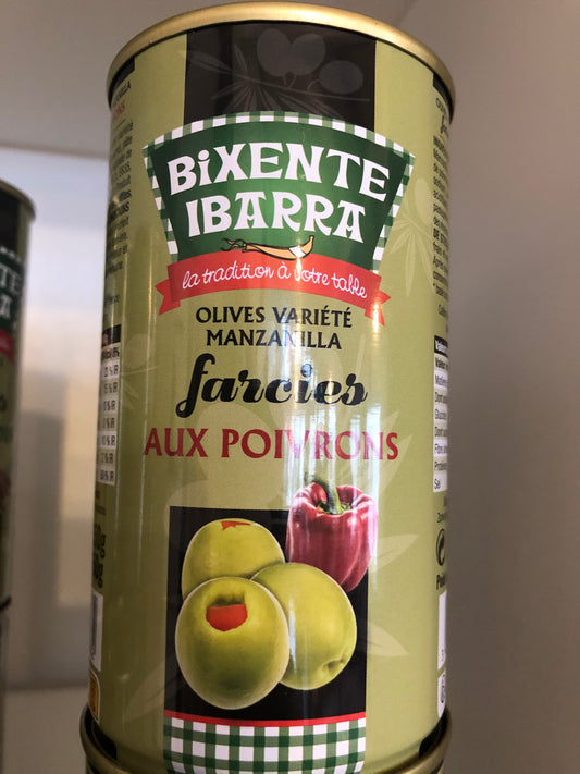 Olives farcies aux poivrons "Bixente Ibarra"