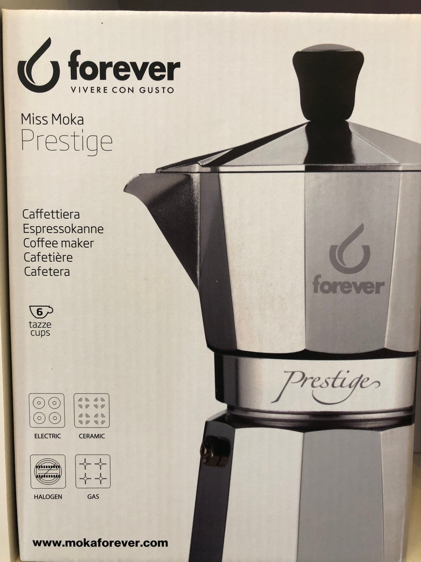 Cafetière Italienne Miss Moka Prestige "Forever"