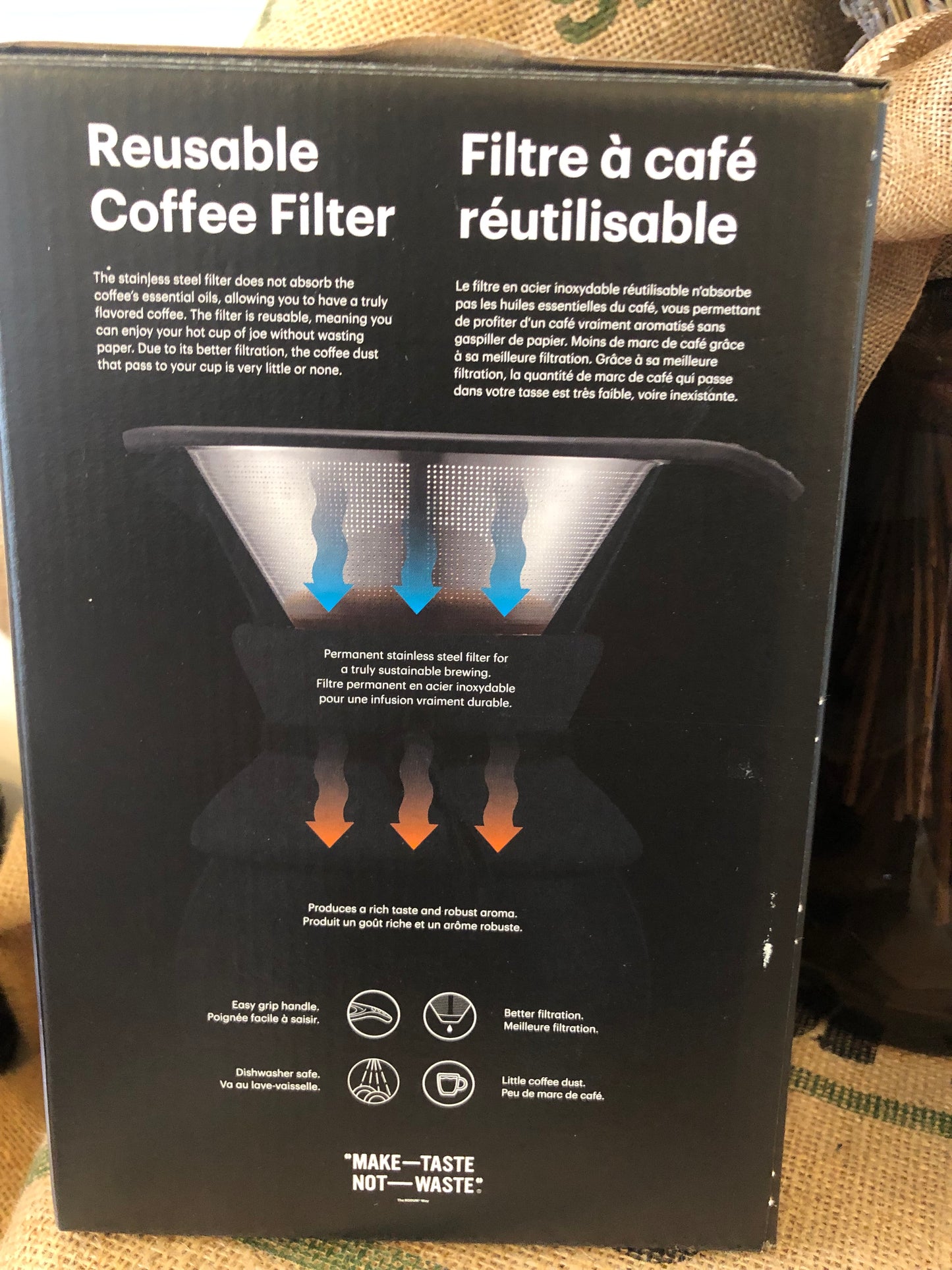 Cafetière filtre permanent POUR OVER 1L "Bodum"